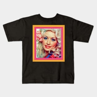 Dolly Parton Retro Design Kids T-Shirt